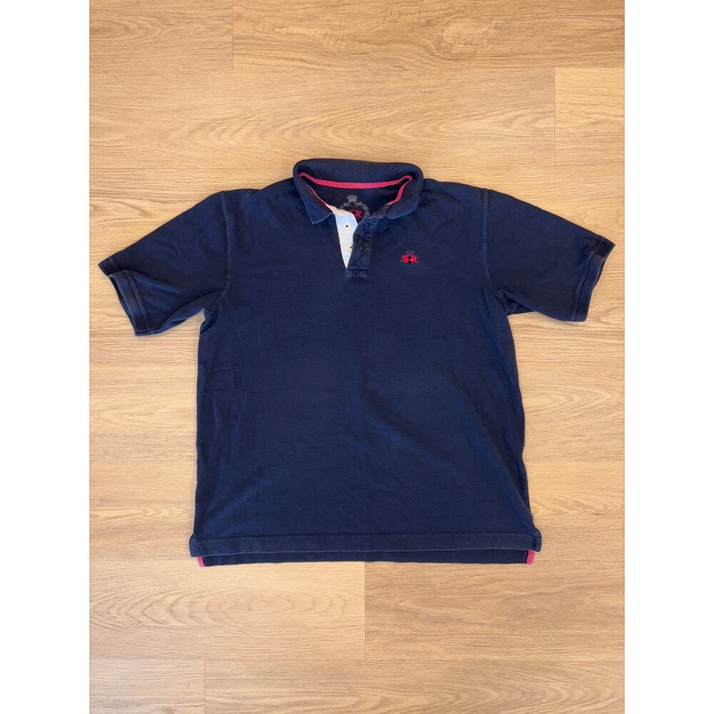 La Martina essentials Navy blue mens polo size XXL